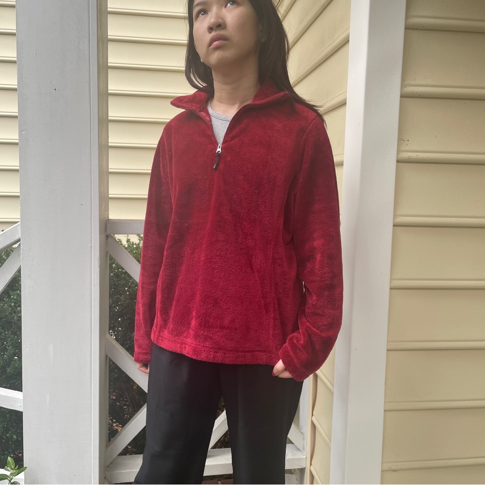 L.L. Bean Rich Red Teddy Jacket